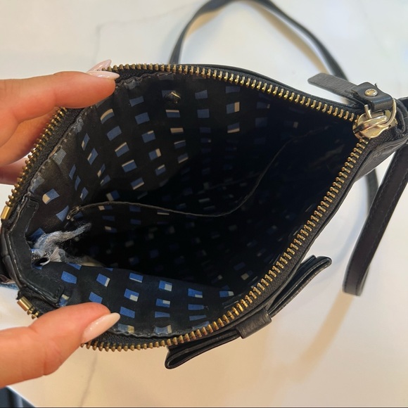 Kate spade black leather mini crossbody - Picture 5 of 9
